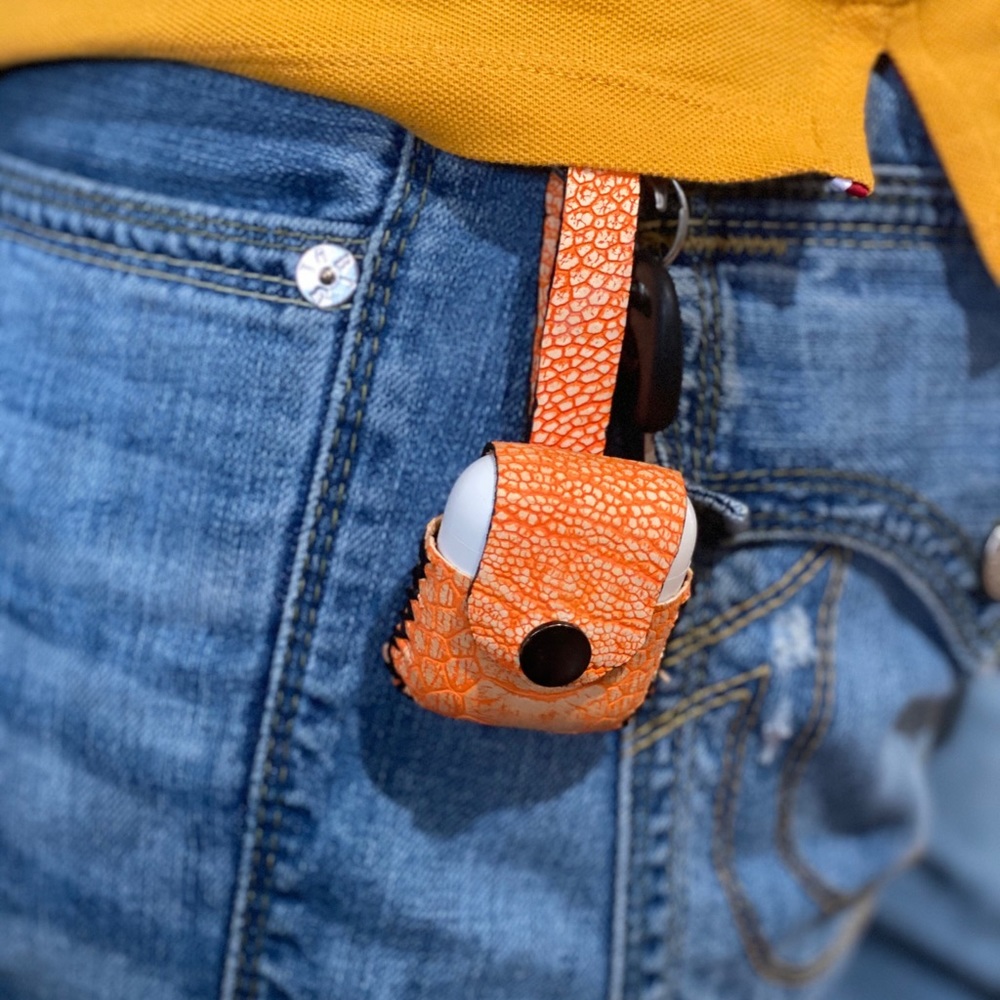 Handmade Genuine Ostrich AirPods Case. 🔥